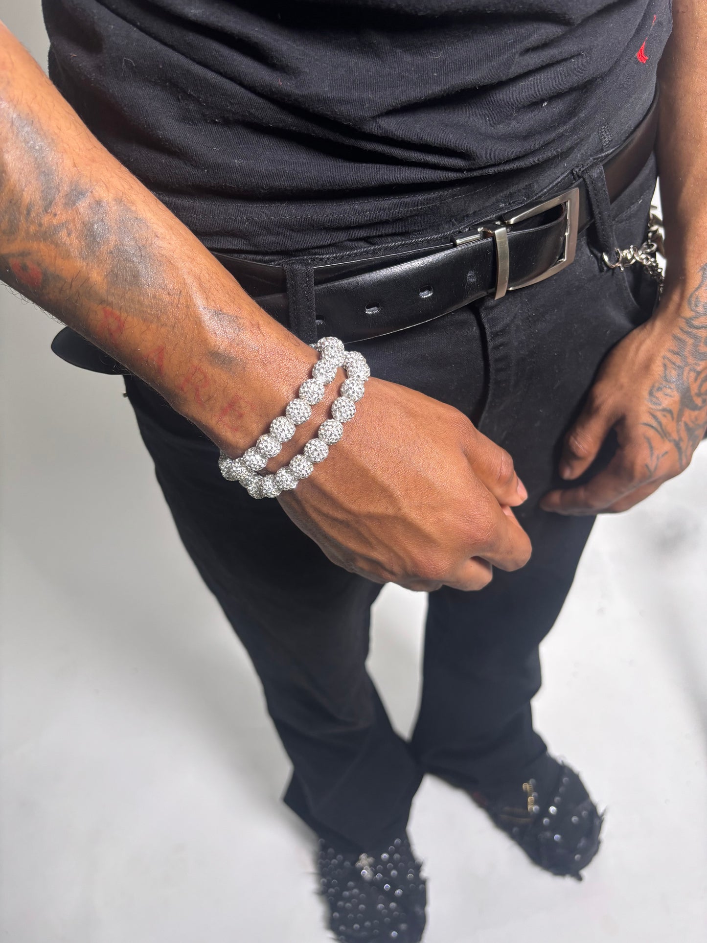 BEADED NOIR ICY BRACELET