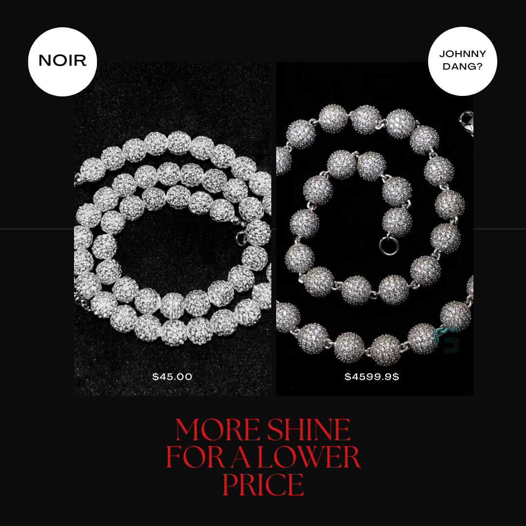 BEADED NOIR ICY CHAINS